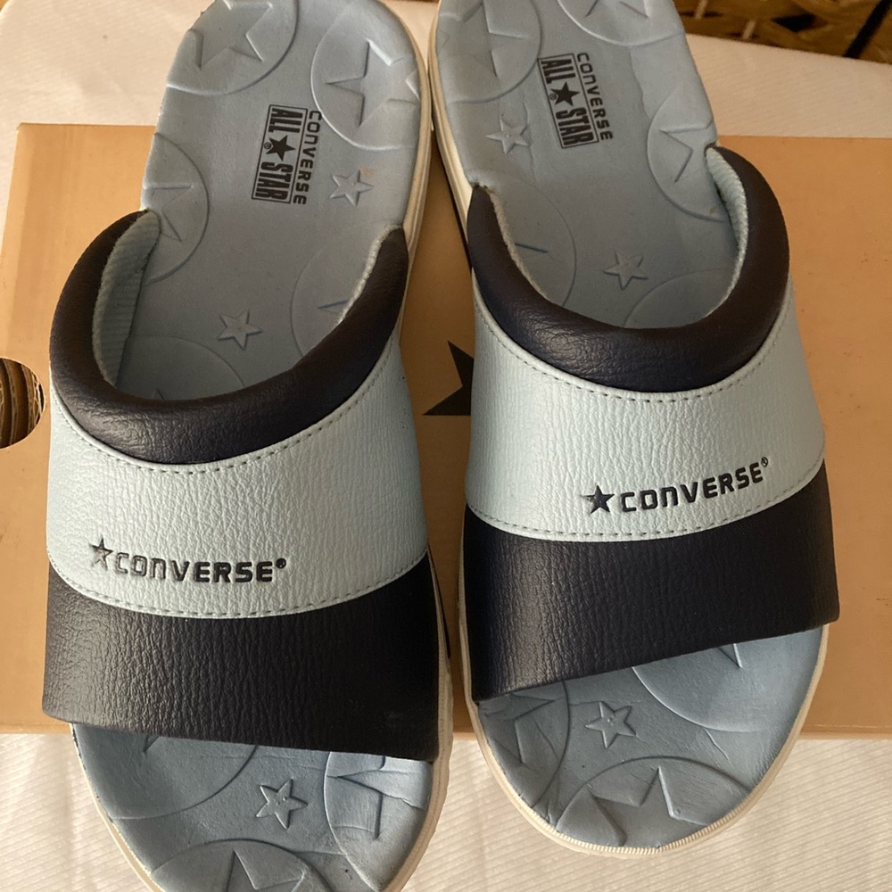 Vintage 90’s Converse one star two tone Mules slides sandals size 8